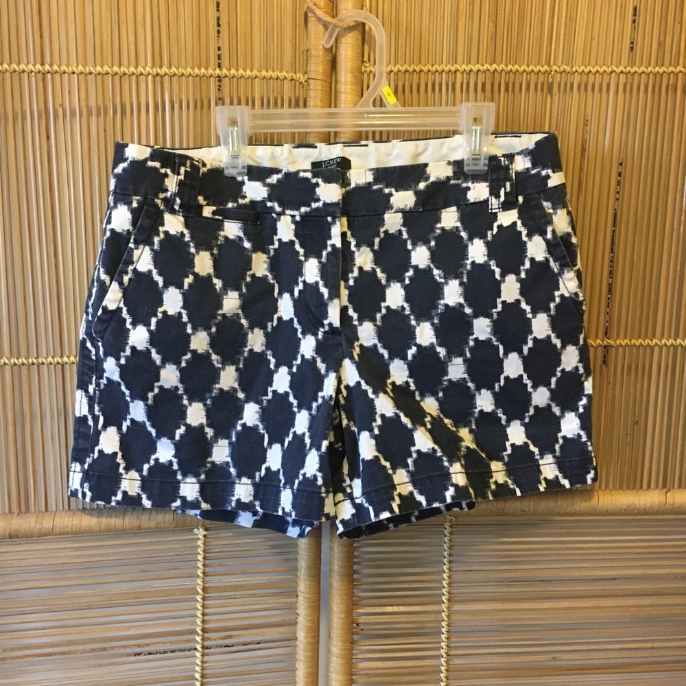 J. Crew Chinos shorts, Ikat inspired print sz10